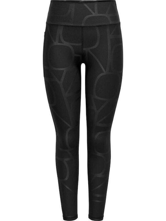 Schulung Frauen Leggings Hochgeschnitten Black
