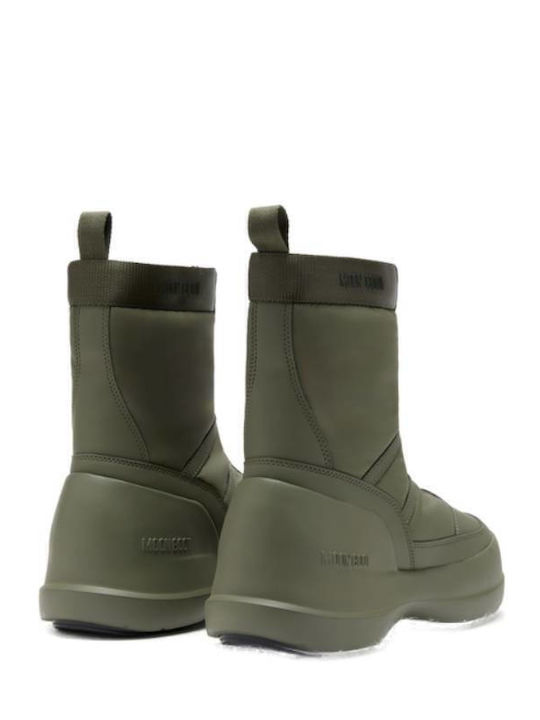 Stiefeletten Damen Khaki