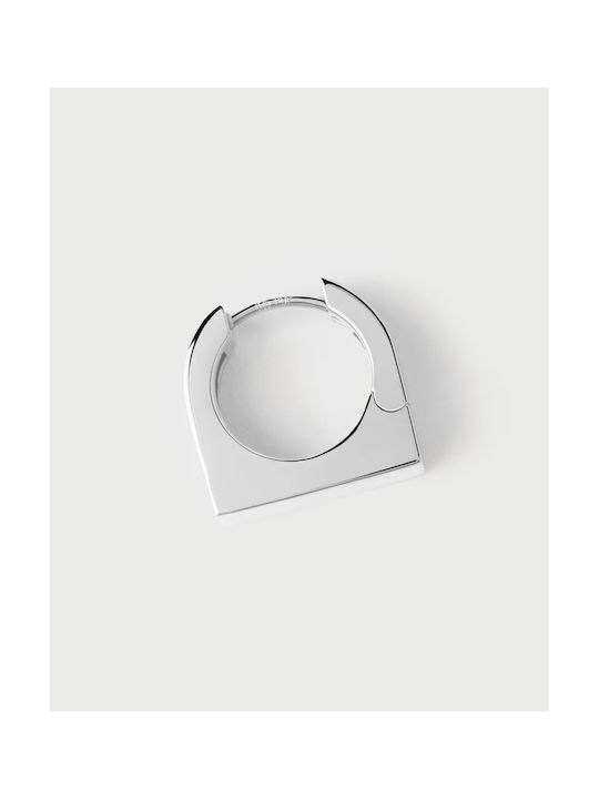 P D Paola Single Earring Hoop made of Silver