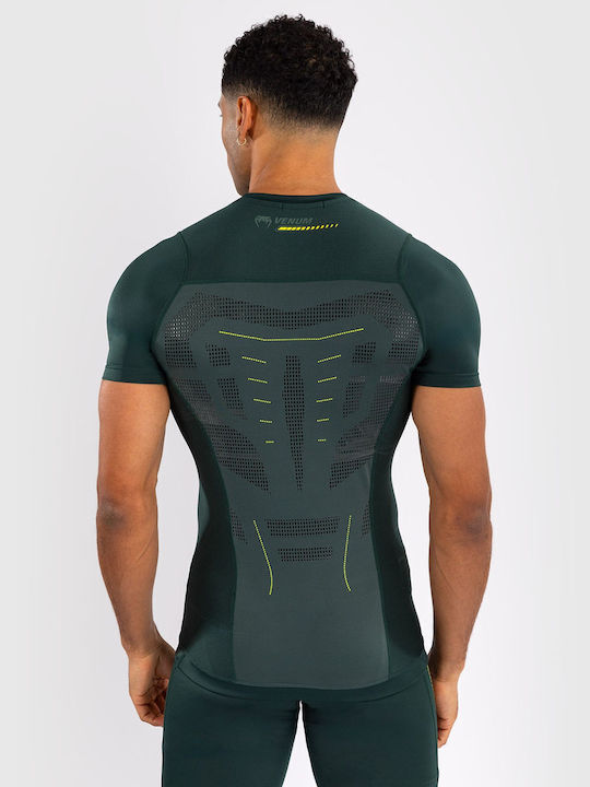 Venum Bărbați Cu mânecă scurtă Tricou VENUM-05360-005 pentru Jiu-Jitsu Verde