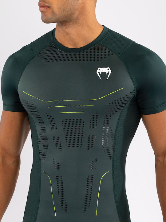 Venum Bărbați Cu mânecă scurtă Tricou VENUM-05360-005 pentru Jiu-Jitsu Verde