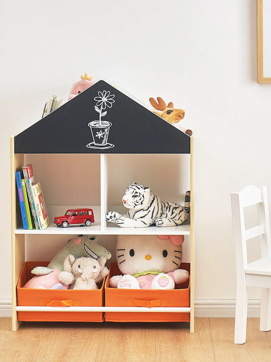 Sistem de Depozitare Jucării din Lemn Negru 62.4x26.5x90cm 1buc