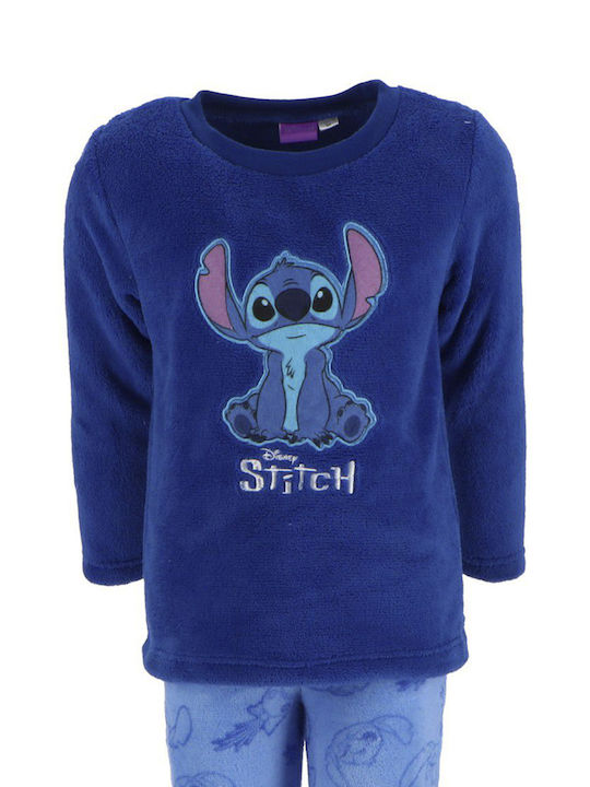 Disney Kids Pyjamas Winter Fleece Blue