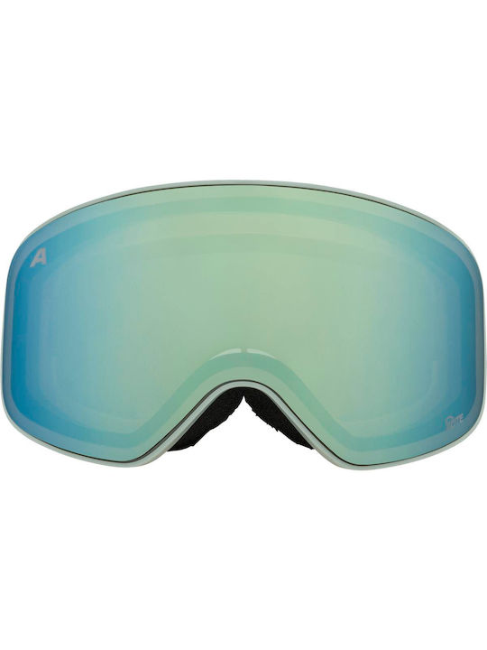 Alpina Masca de schi și snowboard Pentru copii Verde cu Lentilă în culoarea Verde