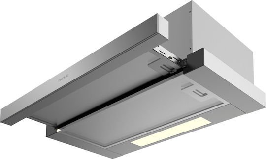 Cecotec Bolero Flux TLM 606500 Συρόμενος Απορροφητήρας 60cm Inox