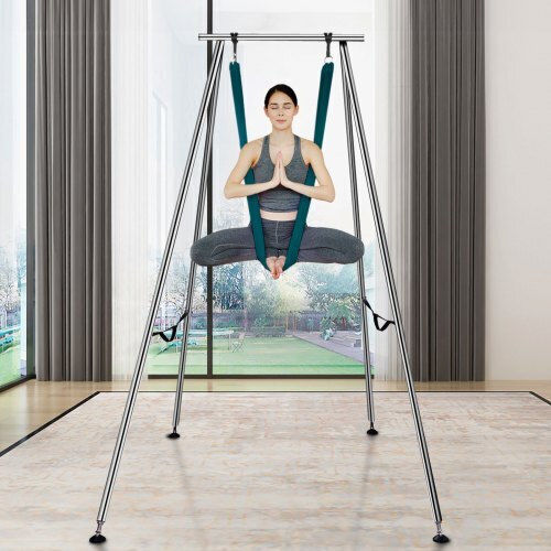 Vevor Aerial Yoga Frame & Hammock 2.95m Height Maximum Load 250kg Green Kjdc293m6mdc3zfudv0