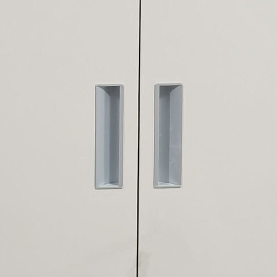 Schließfach ES-25 Metallisch mit Verriegelungsfunktion mit 8 Außenschränke 90x45x195cm