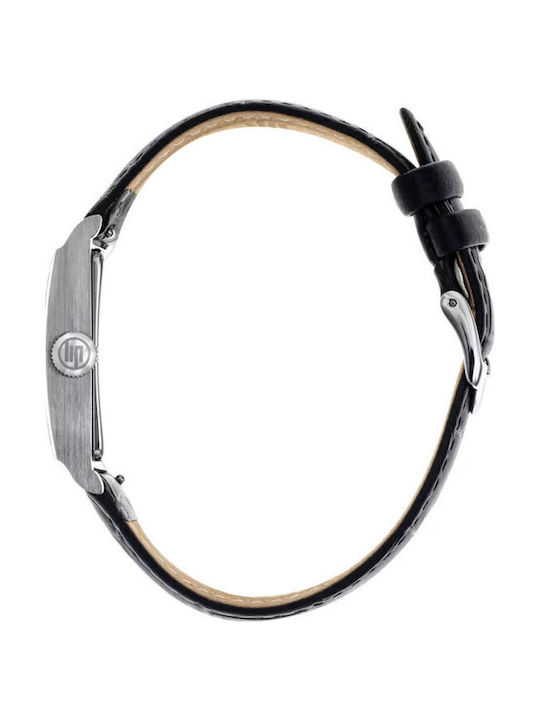 Lip Watches Γυναικείο Ρολόι Μπαταρίας με Μαύρο Δερμάτινο Λουράκι