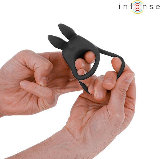 Intense Vibrating Ring Cock Silicone Black D-242063