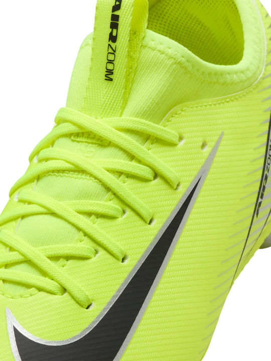 Παιδικά Ποδοσφαιρικά Παπούτσια Jr Zoom Vapor 16 Academy Ag με Τάπες Κίτρινα