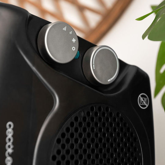 Cecotec ReadyWarm 2000 Max Dual Fan Heater Room Floor Black 2000W