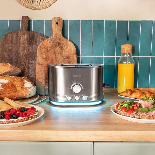 Cecotec Shine&Toast Prăjitor de pâine 2 sloturi 850W Inox