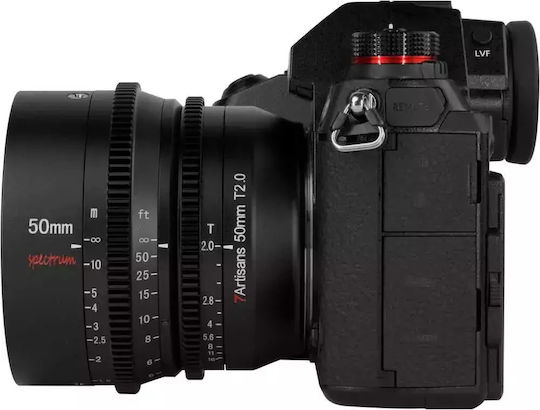 7artisans Voller Rahmen Kameraobjektiv Photoelectric 35mm T2.0 Spectrum Prime Cine für Leica L Mount Black