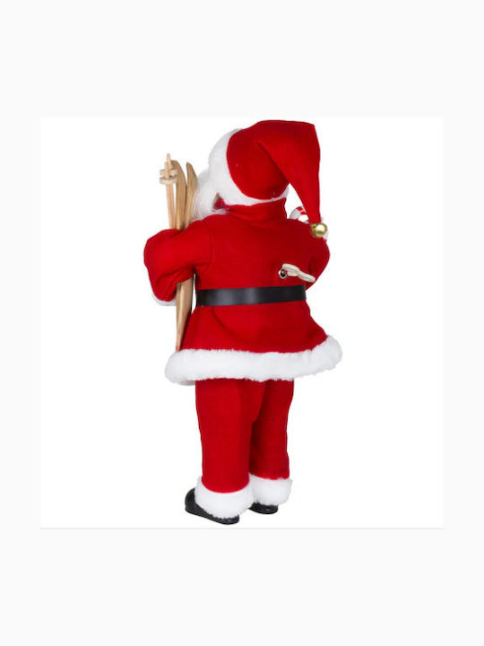 Dekorativer Weihnachtsmann mit Musik Rot
