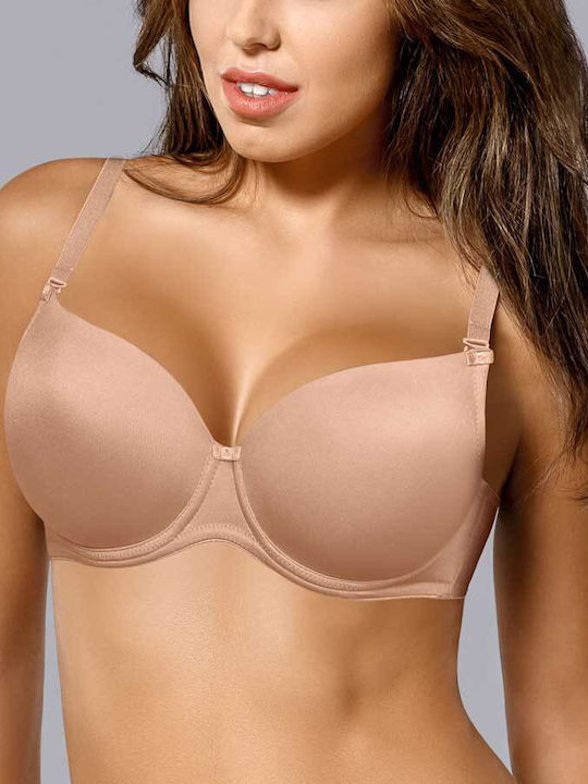 Gaia Minimizer Minimizer Bra with Light Padding Underwire Beige