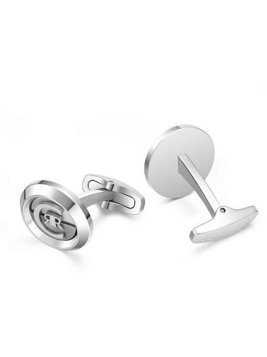 Cerruti Cufflinks of Steel Silver