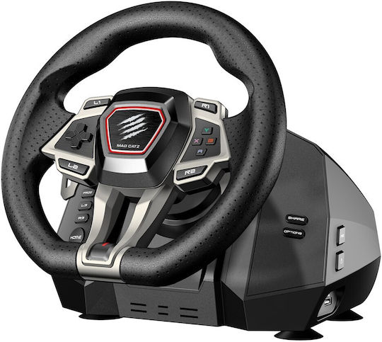 Mad Catz M.2.X. PRO Steering Wheel with Shifter and Pedals for PC / PS4 with 900° Rotation