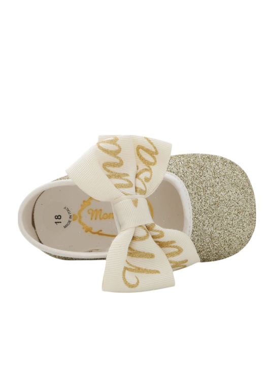 Monnalisa Baby Ballerinas Gold