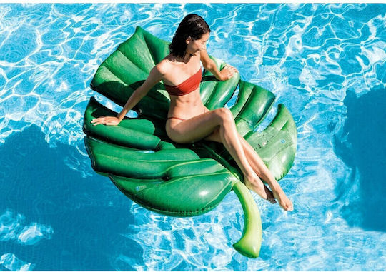 Intex Palm Leaf Mat Inflatable Pool Mattress Green 213x142cm