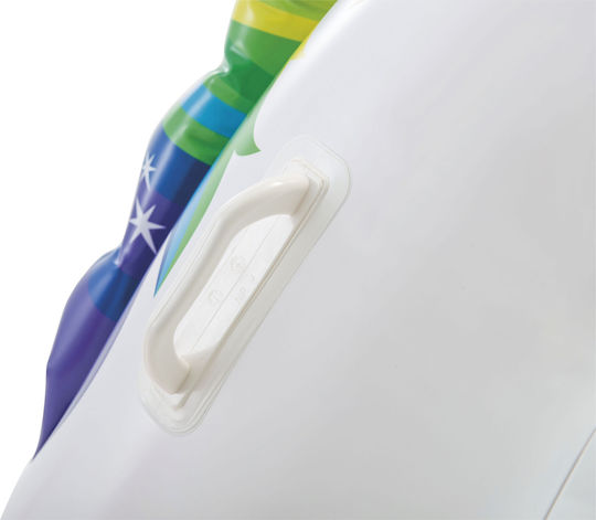 Intex Kid's Inflatable Ride On Sea Unicorn with Handles White 201x140cm