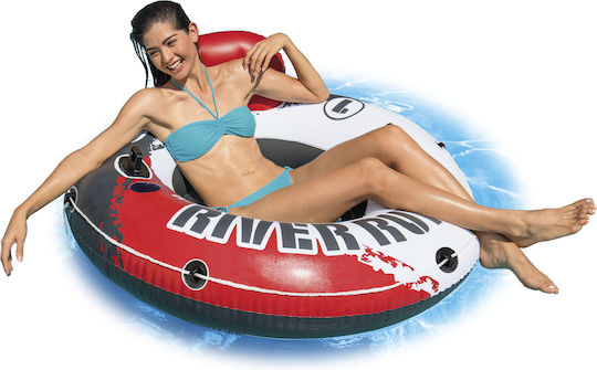 Intex River Run Fire Inflatable Sea Float with Handles Red 135x135cm