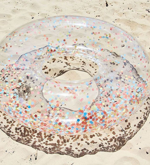 Sunnylife Confetti Kid's Inflatable Float for Sea Transparent