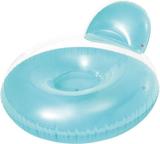 Intex Pillowback Lounges Φουσκωτή Πολυθρόνα Γαλάζια