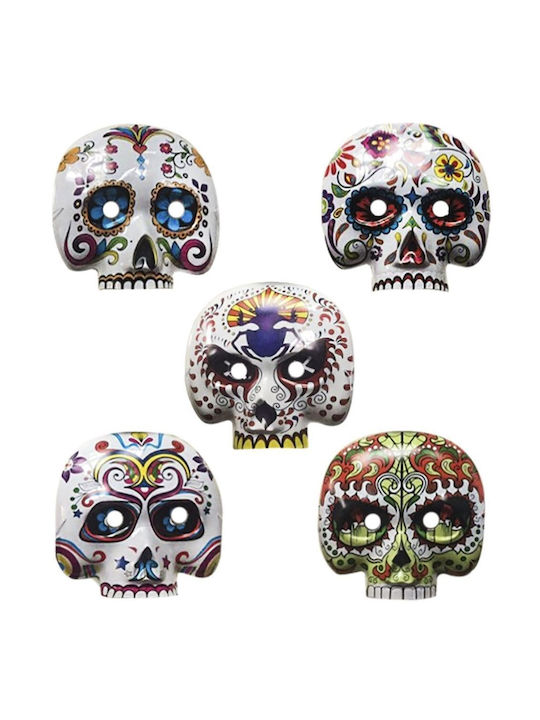 Carnival Mask Eyemask Skull with Flowers (Μiscellaneous Designs/Colors) 17x17cm