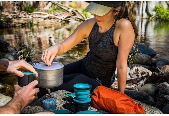 Sea to Summit AlphaPot Camping Cooking Utensils Cookware Set 2.2L 2200ml STS40-00968 Pacific Blue/Grey