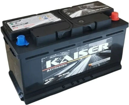 Kaiser Batterie Auto mit Kapazität 100Ah und CCA 810A