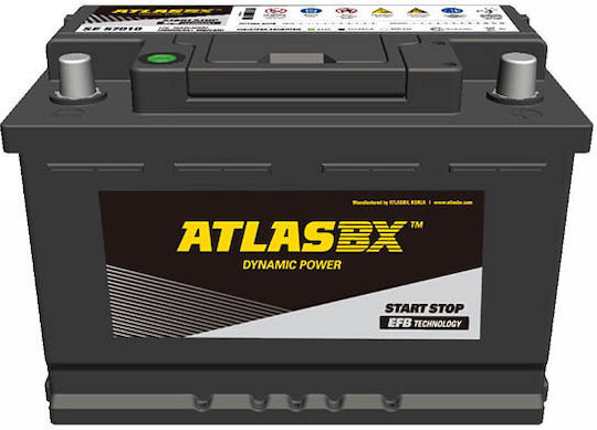 AtlasBX Μπαταρία Αυτοκινήτου Start-Stop EFB SE57510 με Χωρητικότητα 75Ah και CCA 730A Start/Stop