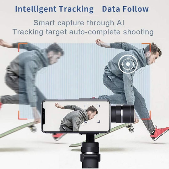 Funsnap Three-axis Gimbal with 3 Axis Stabilization and 8 Operating Hours Black