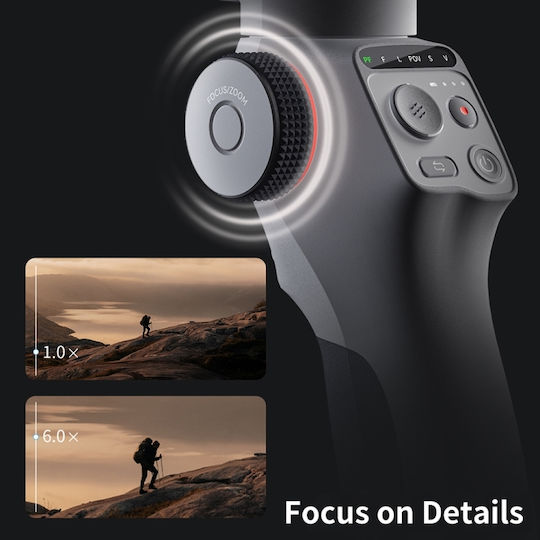 Funsnap Capture 5 Gimbal Κινητού με 4 ώρες λειτουργίας Γκρι