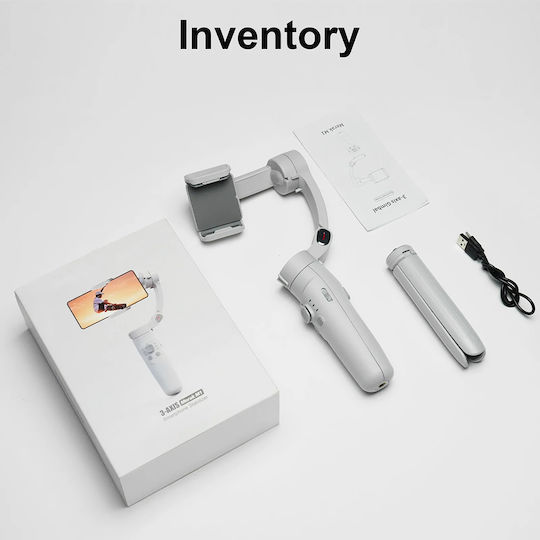 Techsuit M1 Gimbal за мобилни телефони с 8 часа работа Сив