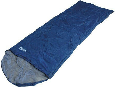 Panda Sleeping Bag Single 2 Seasons Bike Hood 180 Light Blue