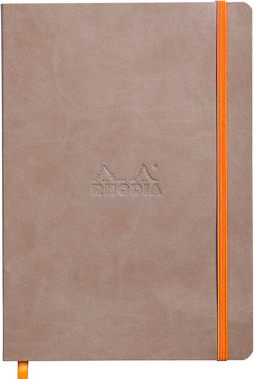 Rhodia Σημειωματάριο A5 80 Φύλλων Ριγέ Καφέ