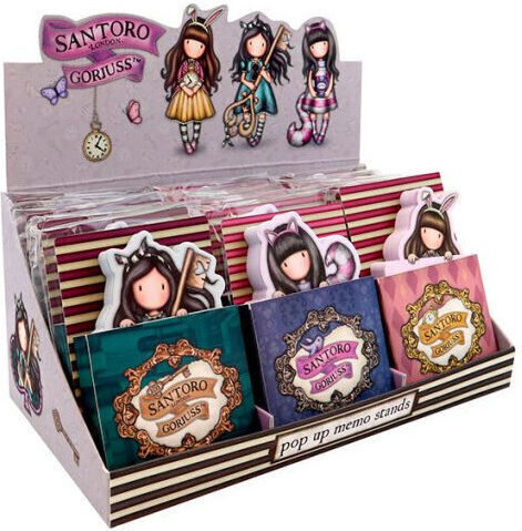 Santoro Pop Up Memo Stand Μπλοκ Σημειώσεων 80 Φύλλων Μπλε