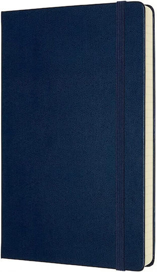 Moleskine Класическа Колекция Бележник Булет Журнал 400 Листа На Райета с Твърда Корицa Син