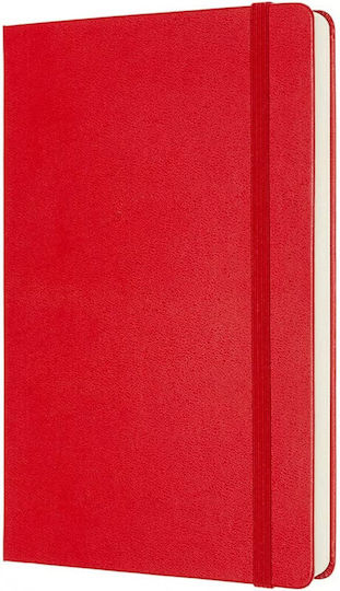 Moleskine Μπλοκ Σημειώσεων Bullet 400 Φύλλων με Λευκές Σελίδες με Σκληρό Εξώφυλλο Κόκκινο