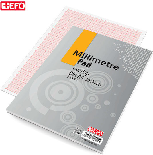 +Efo Notepad 50 Sheets A4 Square