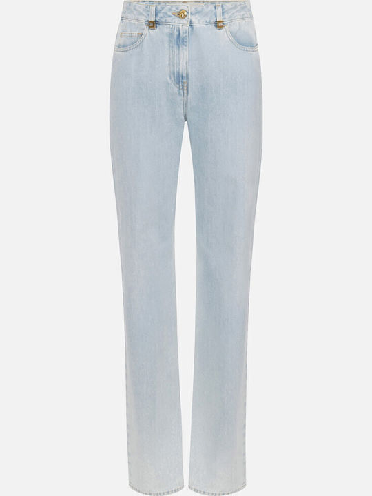 Women's Jean Trousers in Palazzo Fit Light Blue