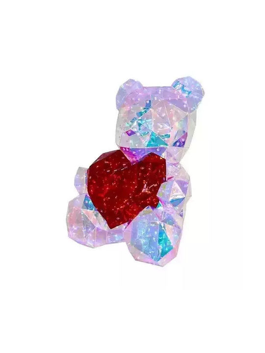 Bear Heart LED Table Lamp 20x12cm