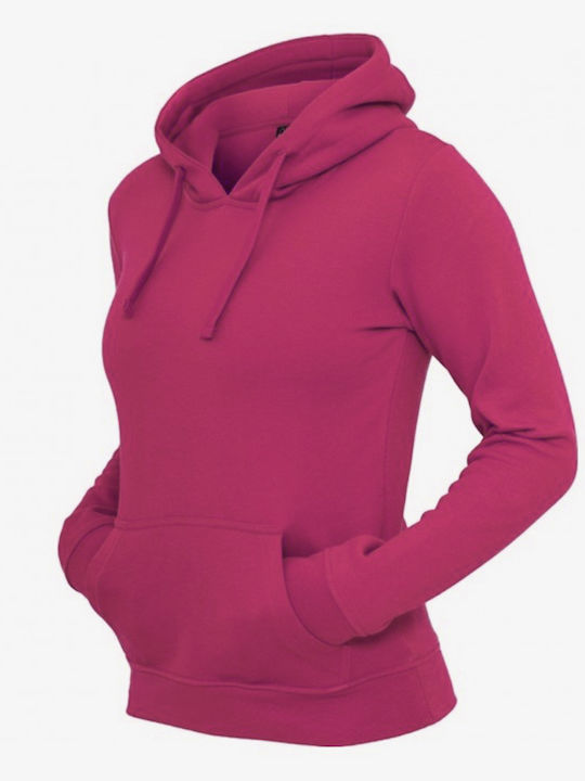 Women's Sweatshirt Hooded FUCHSIA