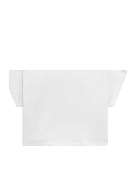 Kids' Crop Top Short Sleeve White