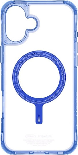 Skinarma Umschlag Rückseite Silikon / Kunststoff Blau (iPhone 16 Plus)