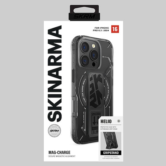 Skinarma Задна корица Пластмаса Черен (iPhone 16 Pro)
