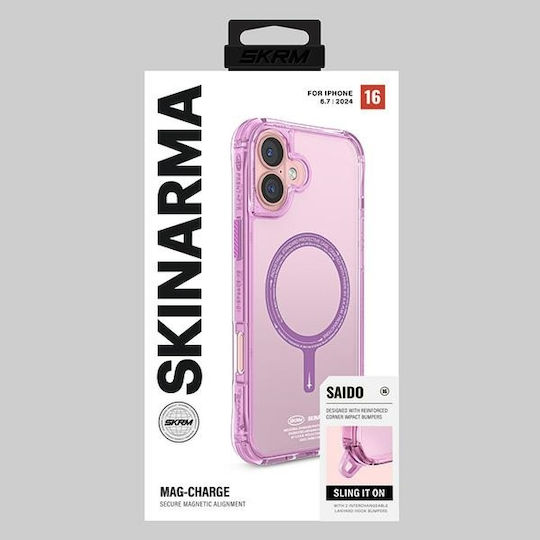Skinarma Back Cover Silicone / Plastic Pink (iPhone 16 Plus)