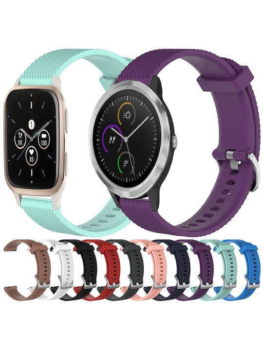 Garmin Forerunner Sq2 20mm Diamond Textured Silicone Band Ροζ