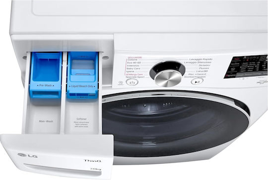 LG P3 Πλυντήριο Ρούχων 20kg με Τεχνολογία Ατμού 1000 Στροφών AI DD F0P3020TSWC