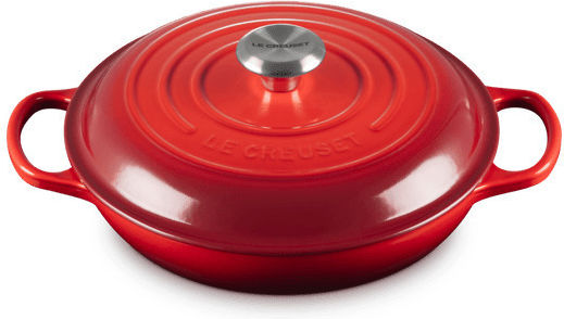 Le Creuset Cerise Ρηχή Κατσαρόλα από Μαντέμι